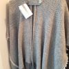 BW Ecru Check Poncho - Image 4