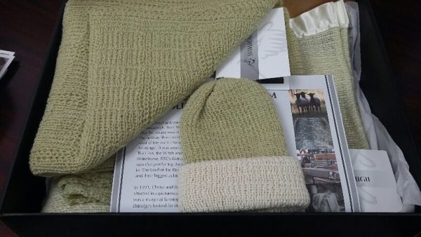 Baby Set: Beanie, Cot Blanket and Buggy Blanket - Image 8
