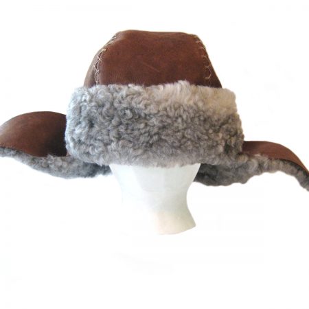 Authentic Bofur Leather Hand Crafted Pelt Hat