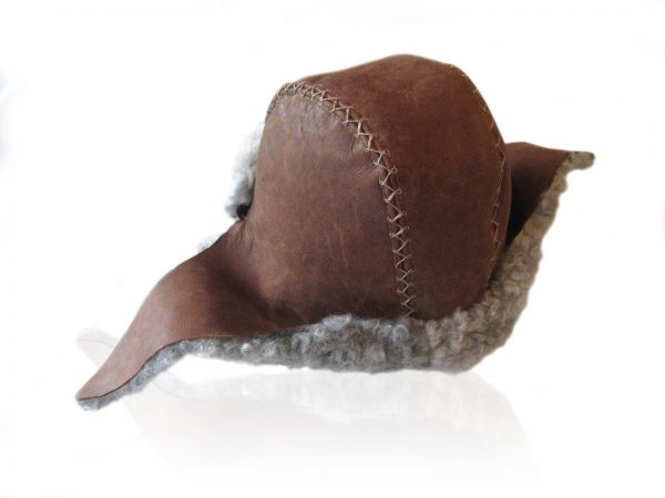 Authentic Bofur Leather Hand Crafted Pelt Hat - Image 4