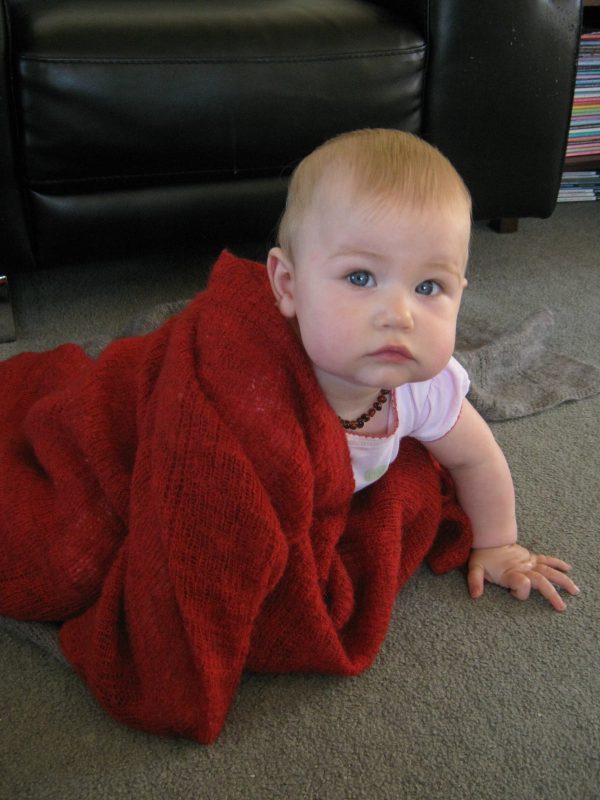 Knitted Baby Buggy Blanket - Image 2