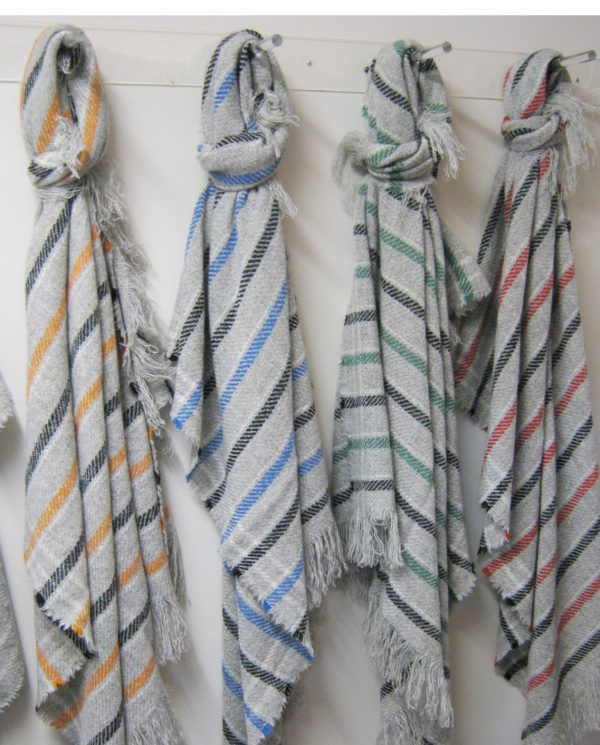 Carnival Striped BW Throws - Image 6