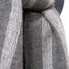 Brushed Dk Grey Lambswool Scarf - Image 4