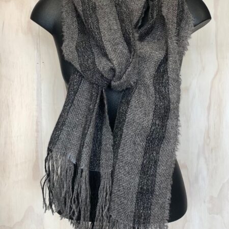 Brushed Dk Grey Lambswool Scarf