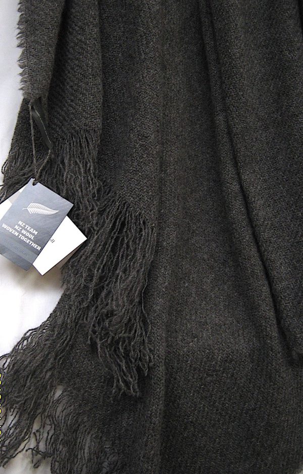 NZ Rugby Licensed Lambswool Throw - gift boxed