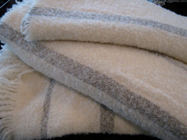 Snow Throw - luxurious Mohair/Stansborough Grey Wool Mix - Image 9