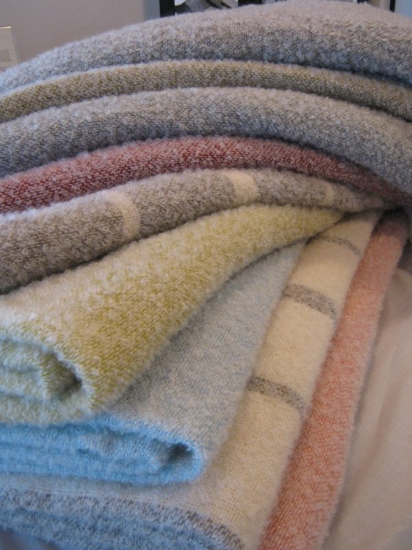 Snow Throw - luxurious Mohair/Stansborough Grey Wool Mix