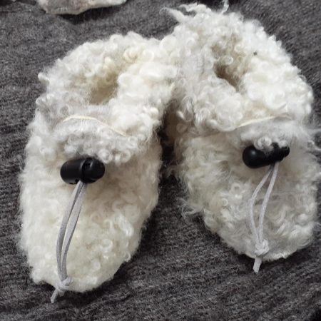 Baby Stansborough Grey Pelt Slippers