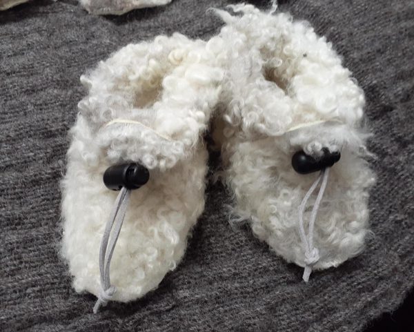 Baby Stansborough Grey Pelt Slippers