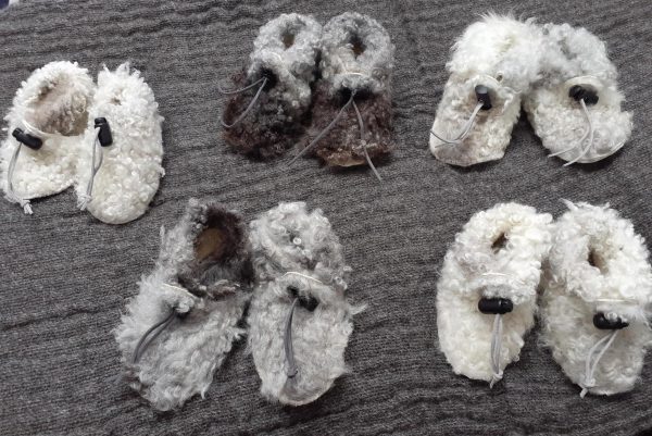 Baby Stansborough Grey Pelt Slippers - Image 3