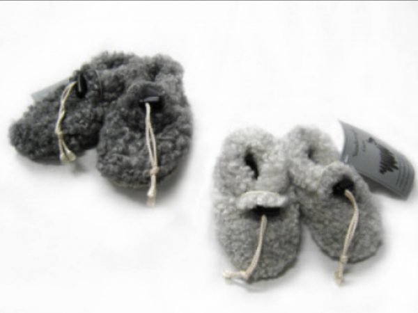 Baby Stansborough Grey Pelt Slippers - Image 2
